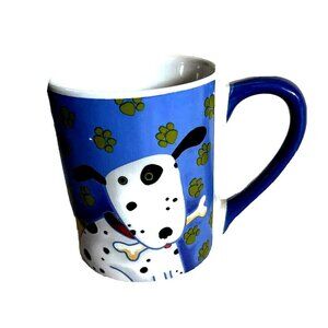 DEBI HRON Ceramic 8oz coffee Mug/Cup. Dog Pattern